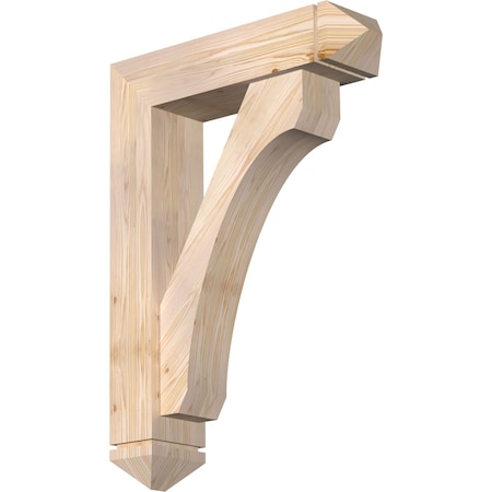 Legacy Arts And Crafts Smooth Bracket W/ Offset Brace, Douglas Fir, 7 1/2W X 30D X 42H